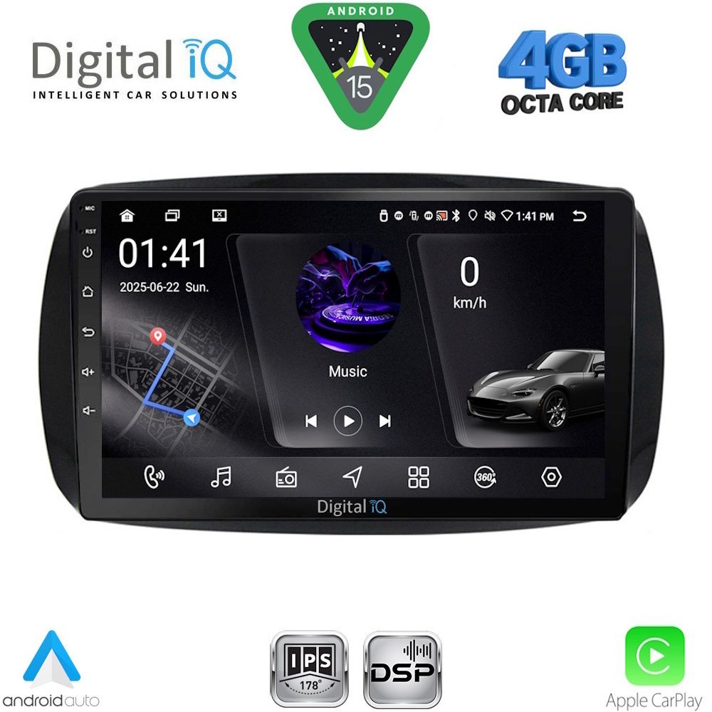 Βλησαρούλης Car Center - DIGITAL IQ RSG 6623_CPA (9inc) MULTIMEDIA TABLET SMART mod. 2016-2024