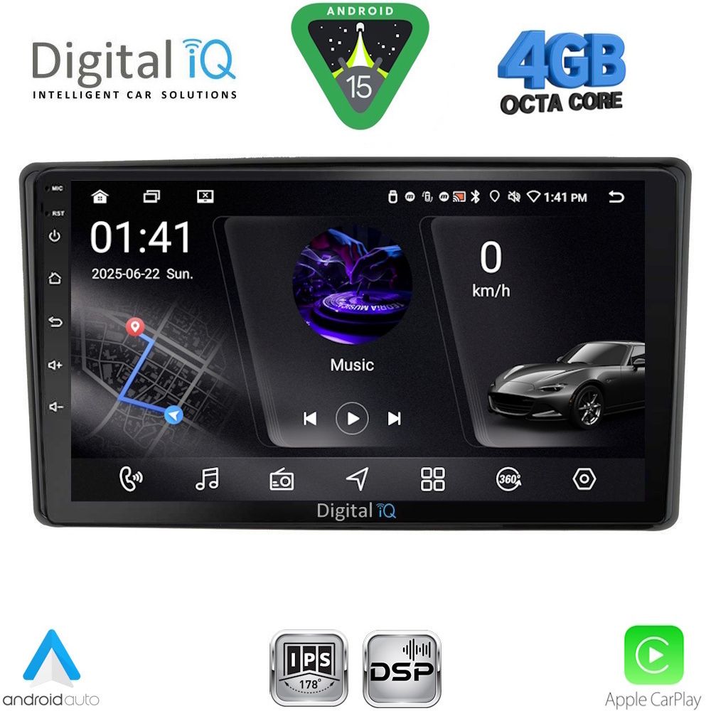 Βλησαρούλης Car Center - DIGITAL IQ RSG 6701_CPA (10inc) MULTIMEDIA TABLET for TOYOTA RAIZE mod. 2020-2026
