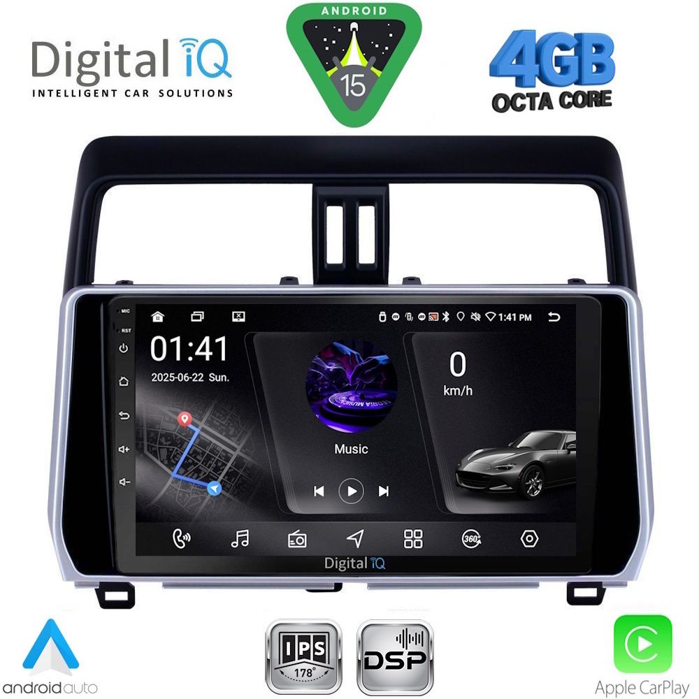 Βλησαρούλης Car Center - DIGITAL IQ RSG 6739_CPA (10inc) MULTIMEDIA TABLET for TOYOTA LAND CRUISER mod. 2019-2023
