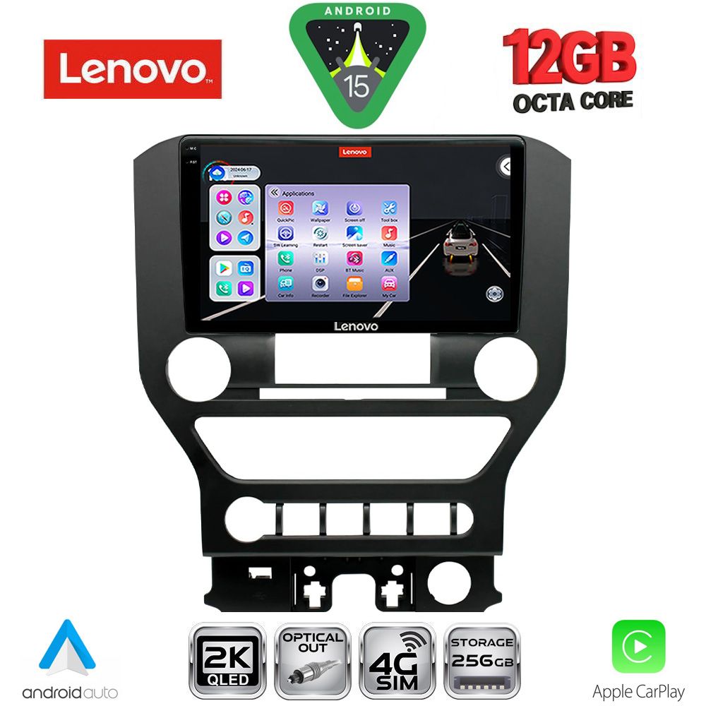Βλησαρούλης Car Center - LENOVO SSZ 12166_CPA 4BUT (9inc) MULTIMEDIA TABLET for FORD MUSTANG mod. 2015-2020