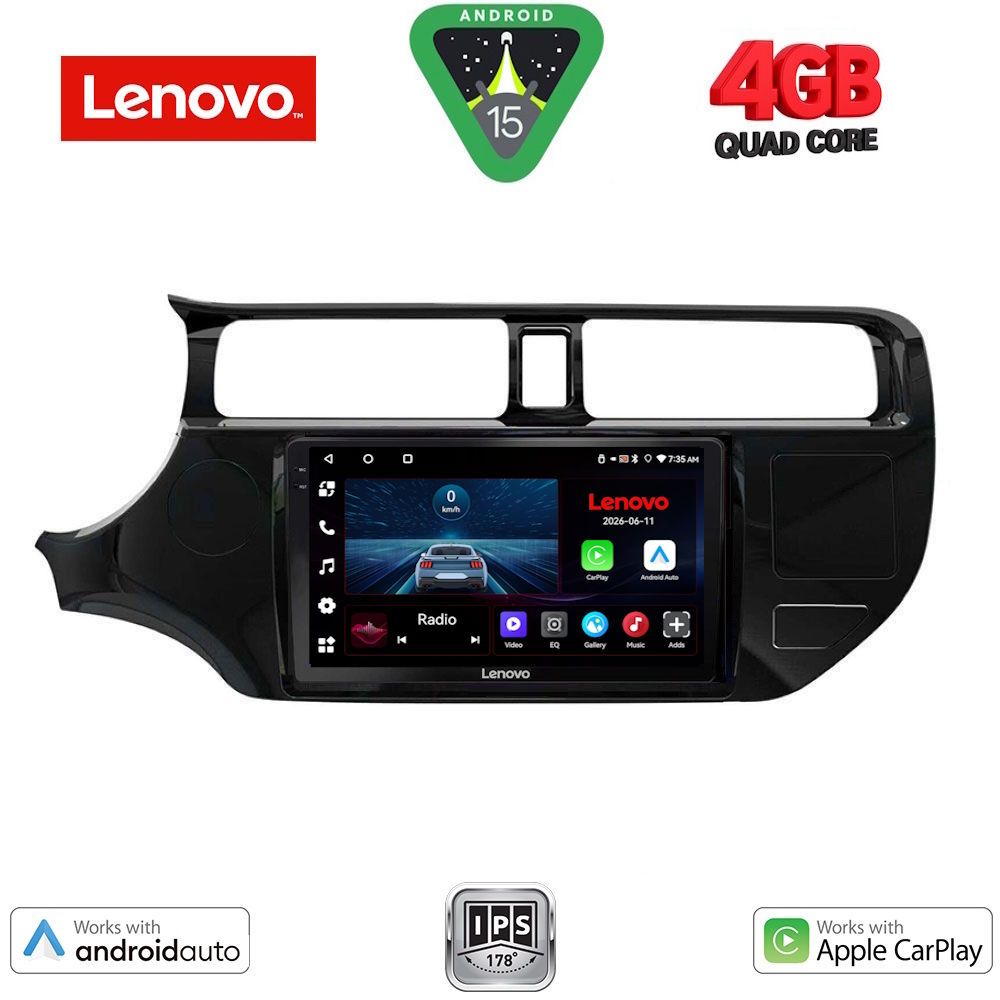 Βλησαρούλης Car Center - LENOVO LVE 8314_CPAA (9inc) MULTIMEDIA TABLET for KIA RIO mod. 2012-2015