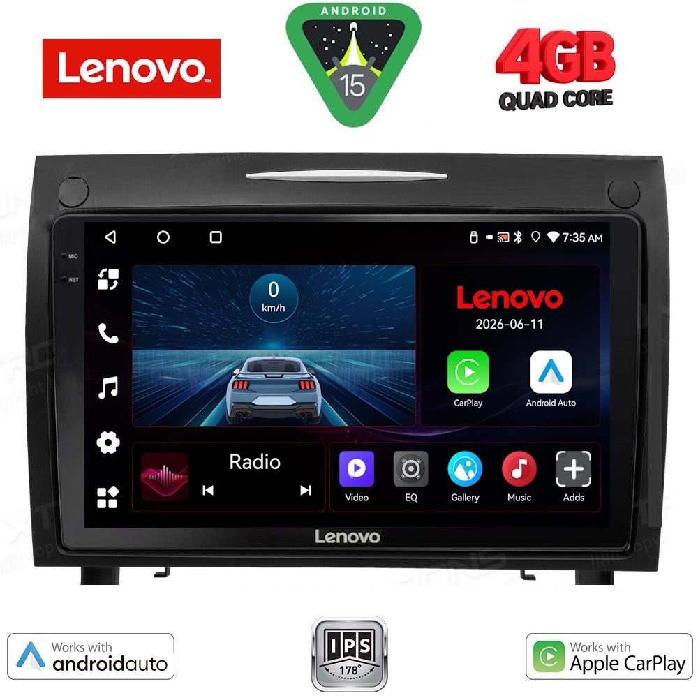 Βλησαρούλης Car Center - LENOVO LVE 8419_CPAA (9inc) MULTIMEDIA TABLET for MERCEDES SLK (R171) mod. 2004-2010