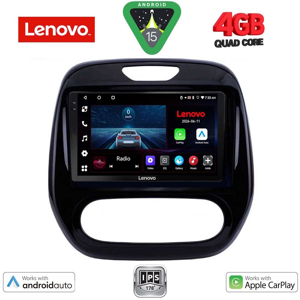 Βλησαρούλης Car Center - LENOVO LVE 8542_CPAA (9inc) MULTIMEDIA TABLET for RENAULT CAPTUR mod. 2013-2019